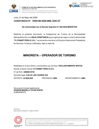 Autorización MINCETUR