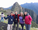 Parte del grupo en Machu Picchu